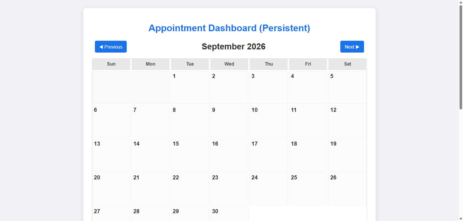 Calendar